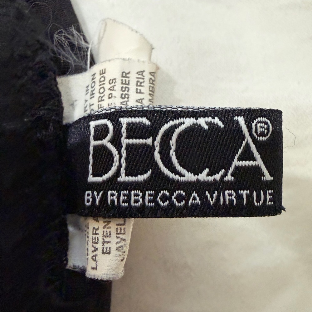 BECCA Black Patterned Bikini Bottom - Picture 7 of 9